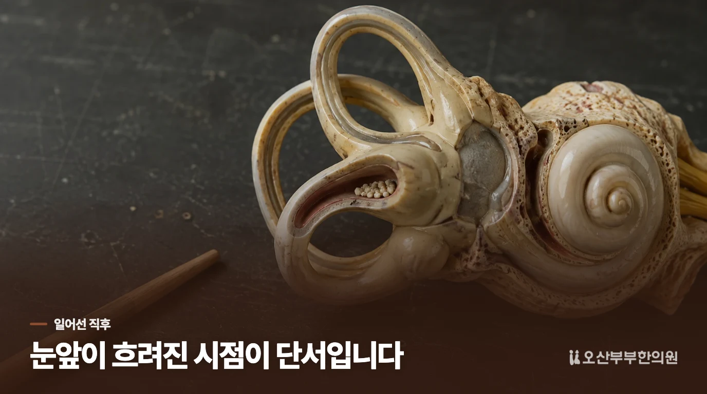 자리에서 일어나자 눈앞이 어두워진다면
