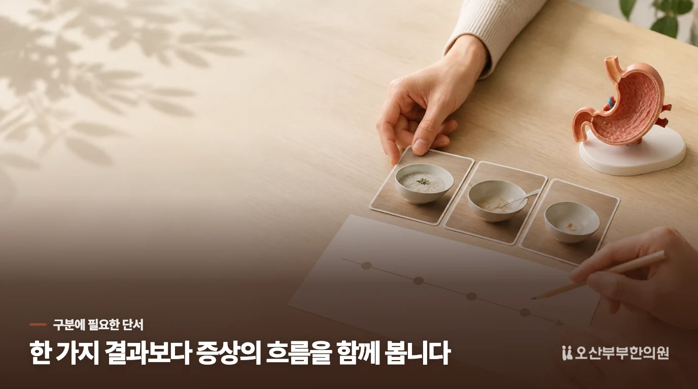 과식 뒤 더부룩함과 무엇이 다른가요?