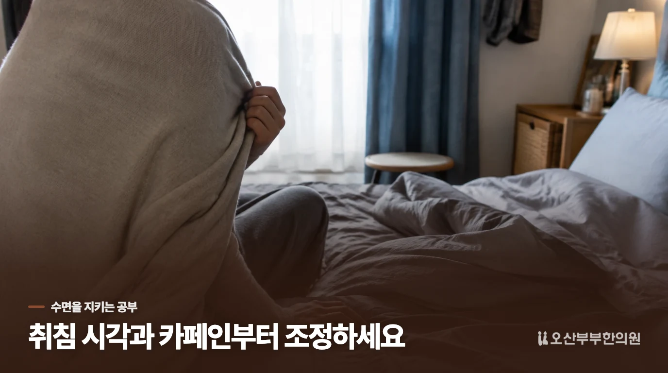 공부 일정은 취침 시각과 카페인부터 손보세요