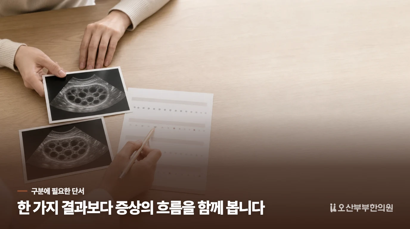 초음파 결과만으로 확정되는 걸까요?