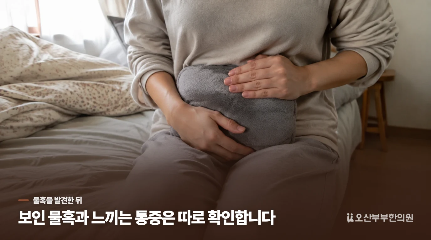 물혹을 알게 된 뒤부터 아랫배가 더 신경 쓰인다면