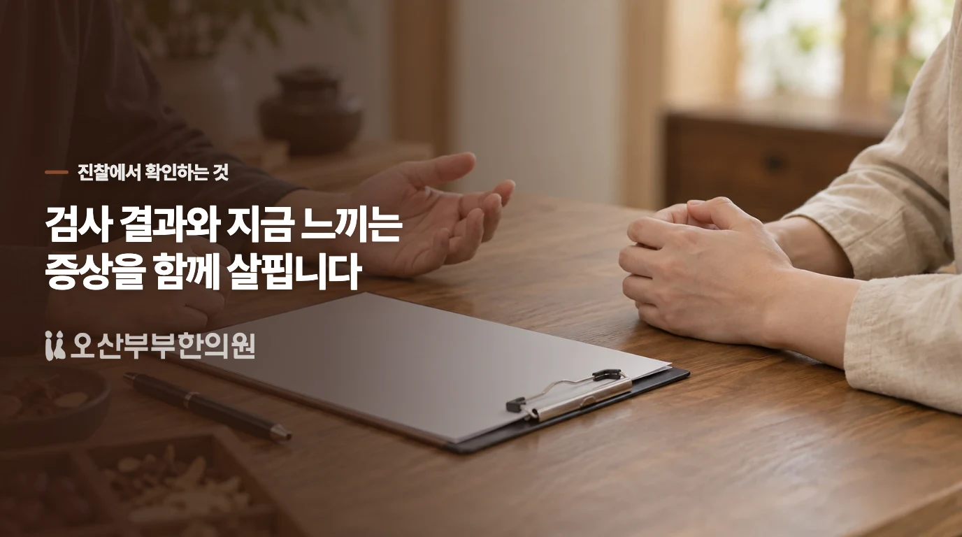 한의원에서는 통증이 생긴 순서에 따라 관리 방향을 정합니다