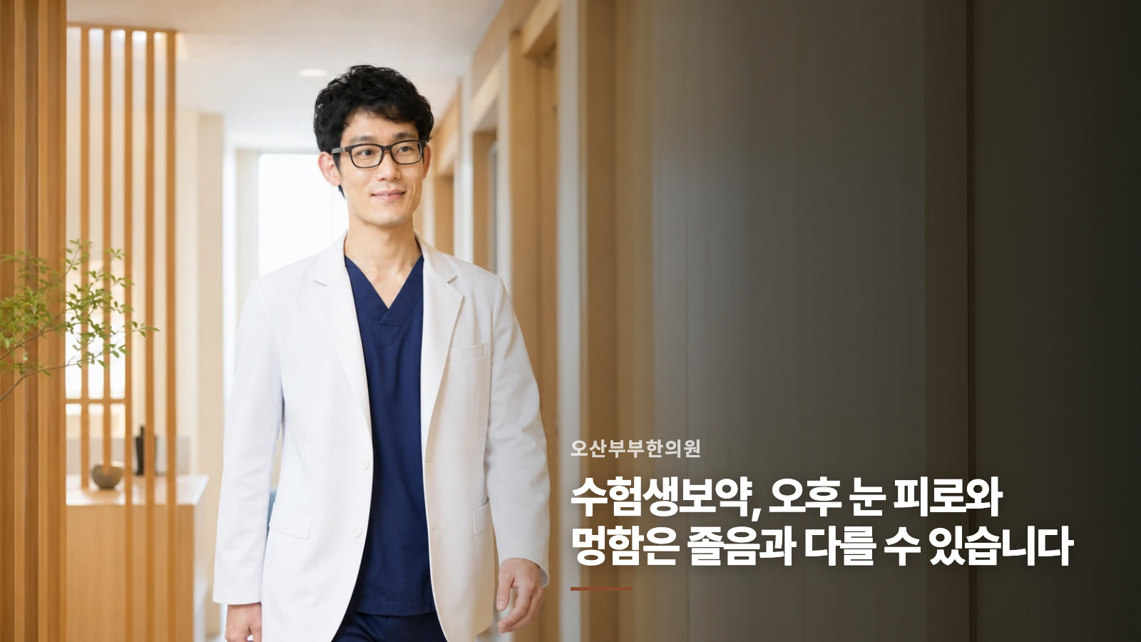 수험생보약, 오후 눈 피로와 멍함은 졸음과 다를 수 있습니다